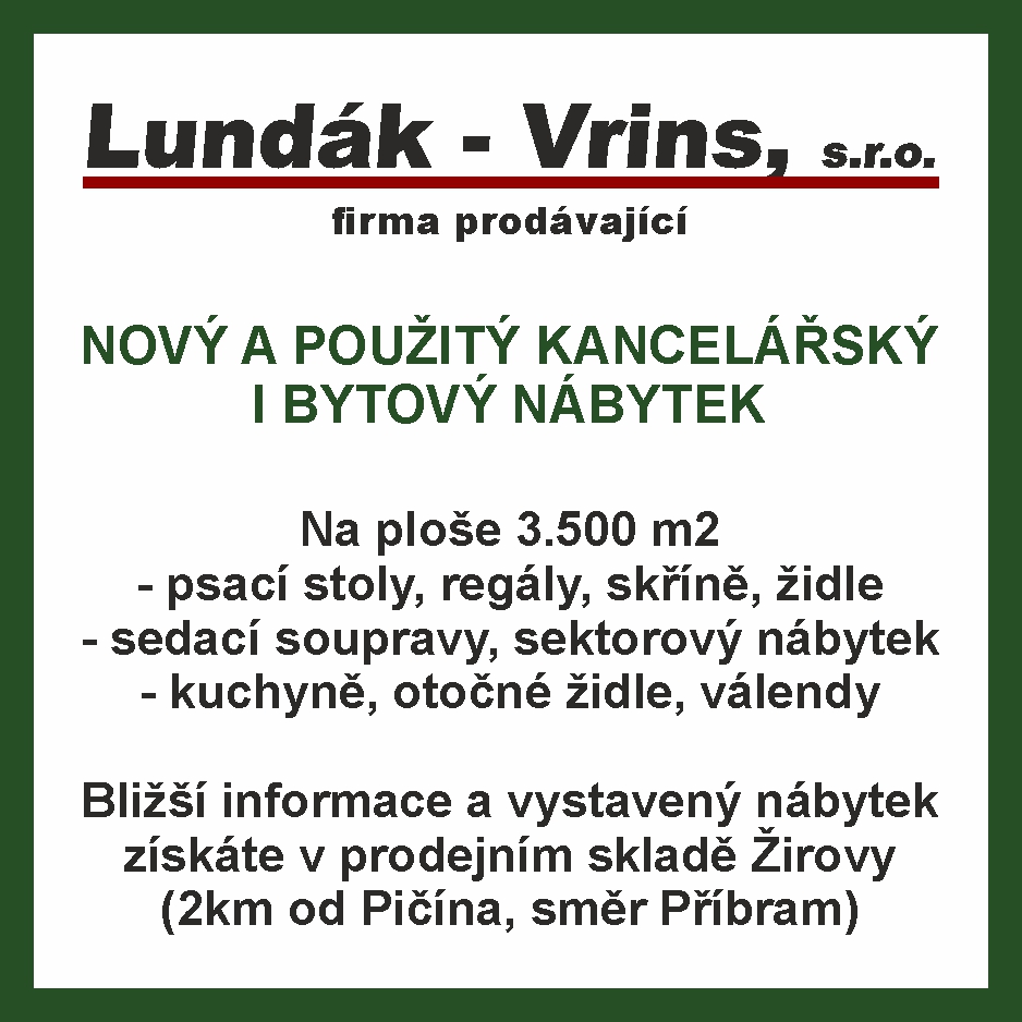 Nový a použitý kancelářský i bytový nábytek
