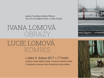 Pozvánka na vernisáž z cyklu Dvojice